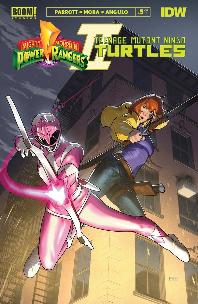 MMPR TMNT II #5 (OF 5) CVR E CARDSTOCK VAR CLARKE