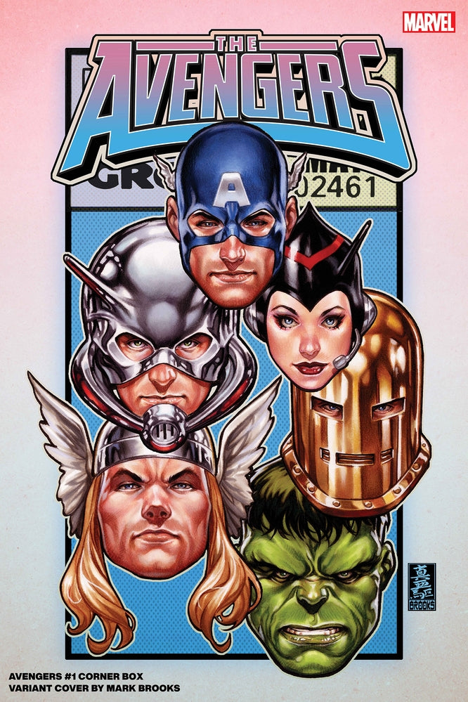 AVENGERS #1 BROOKS CORNER BOX VAR