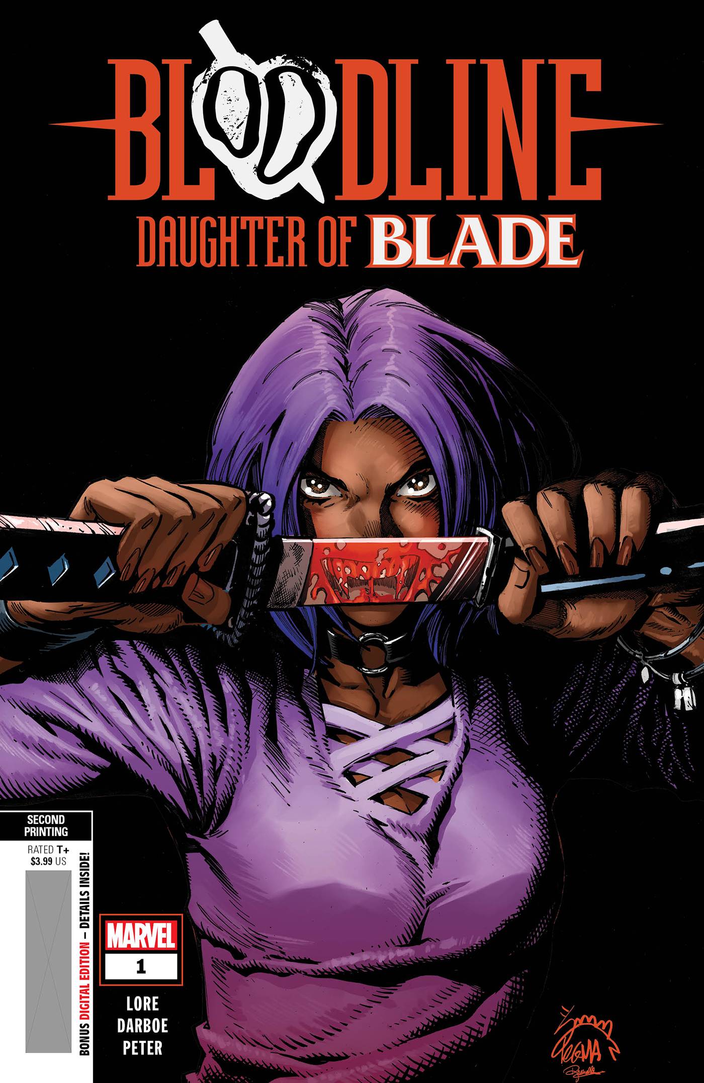 BLOODLINE DAUGHTER OF BLADE #1 2ND PTG RYAN STEGMAN VAR