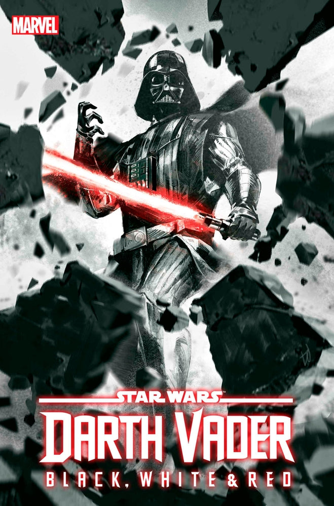 STAR WARS DARTH VADER BLACK WHITE AND RED #3