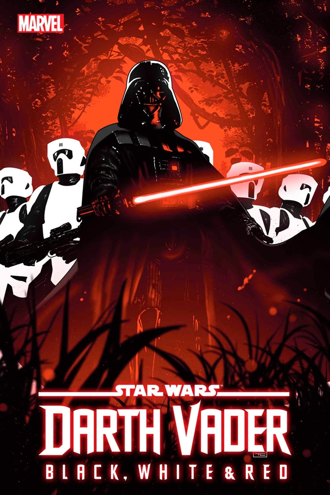 STAR WARS DARTH VADER BLACK WHITE AND RED #4