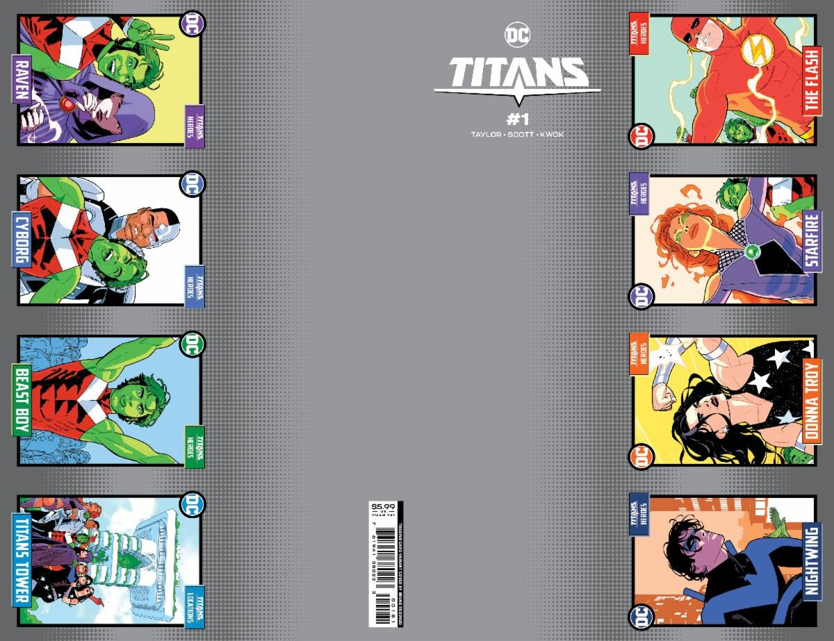 TITANS #1 CVR H PERFORATION TRADING CARD CS VAR