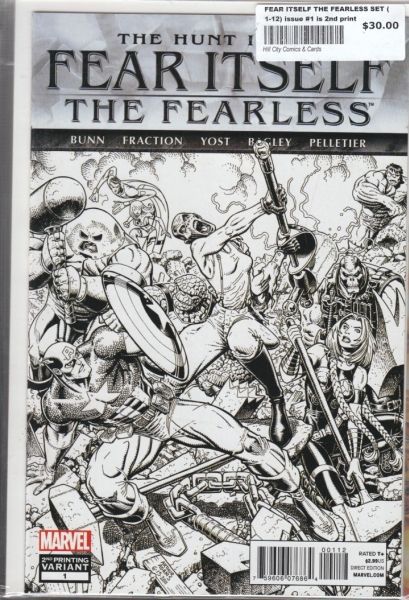FEAR ITSELF THE FEARLESS SET (1-12) issue #1 is 2nd print