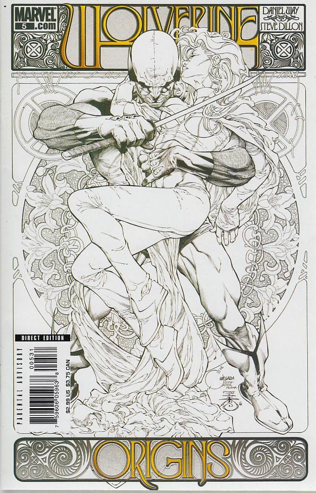 WOLVERINE ORIGINS VARIANT QUESADA SKETCH COVER #5