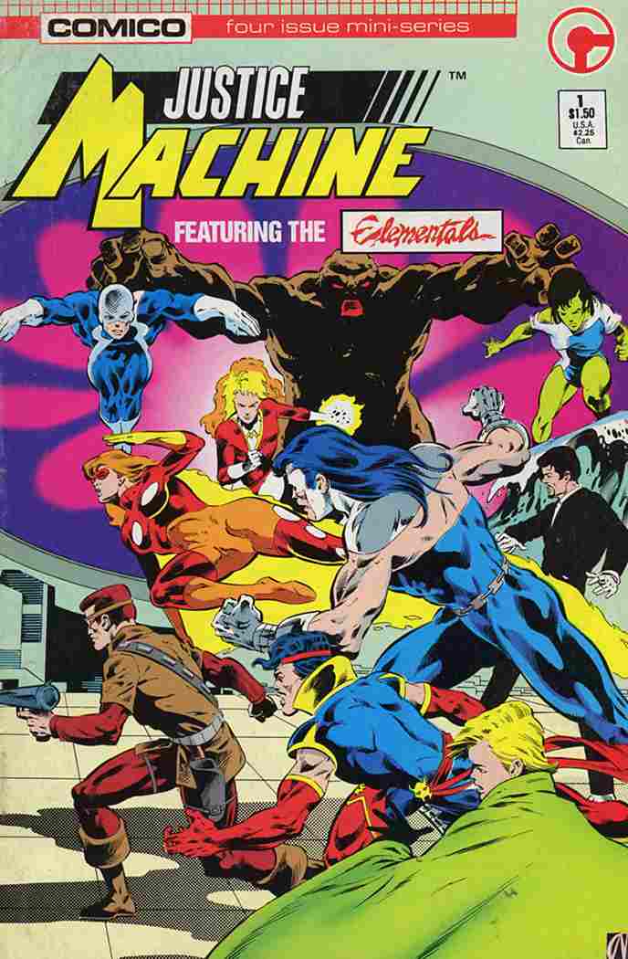 JUSTICE MACHINE FEATURING THE ELEMENTALS #1