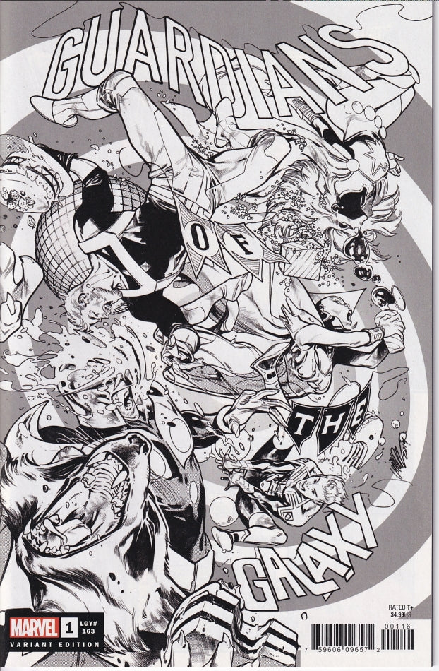 GUARDIANS OF THE GALAXY #1 LARRAZ PARTY SKETCH VAR