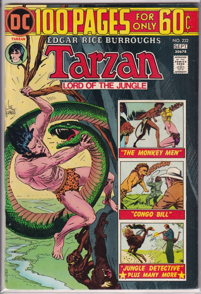 TARZAN (1972) #232 FN+