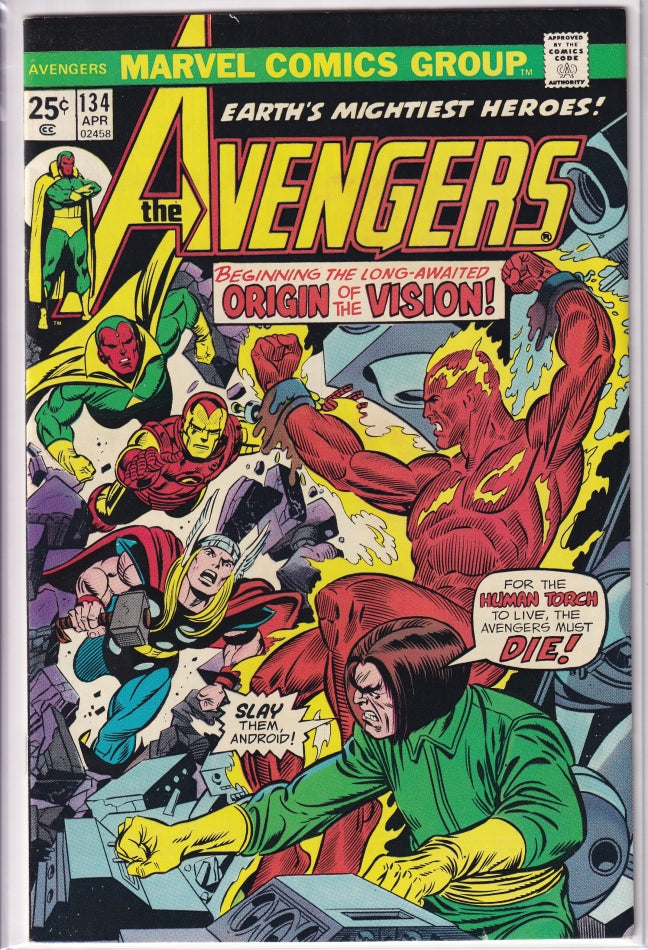 AVENGERS (1963) #134 VF-
