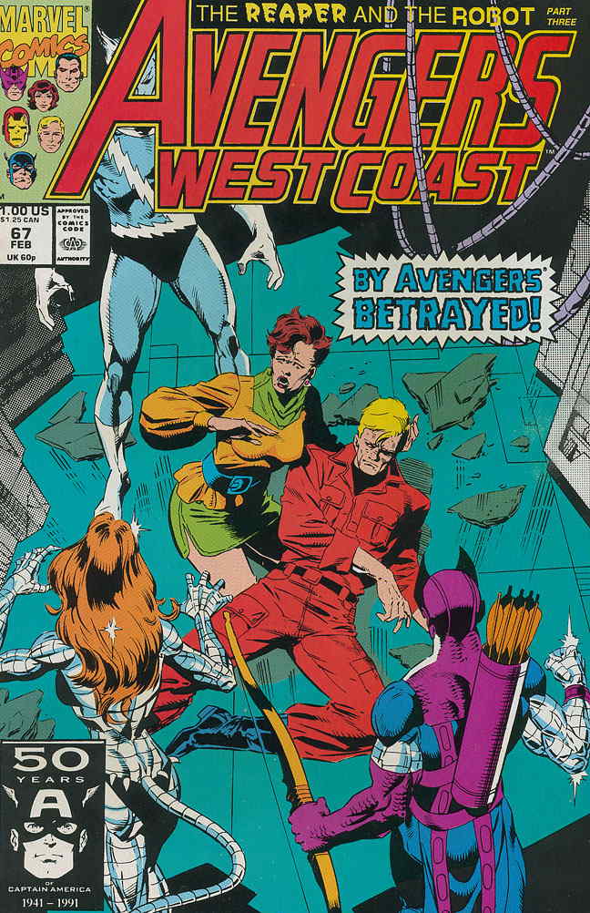 AVENGERS WEST COAST #67 NM-