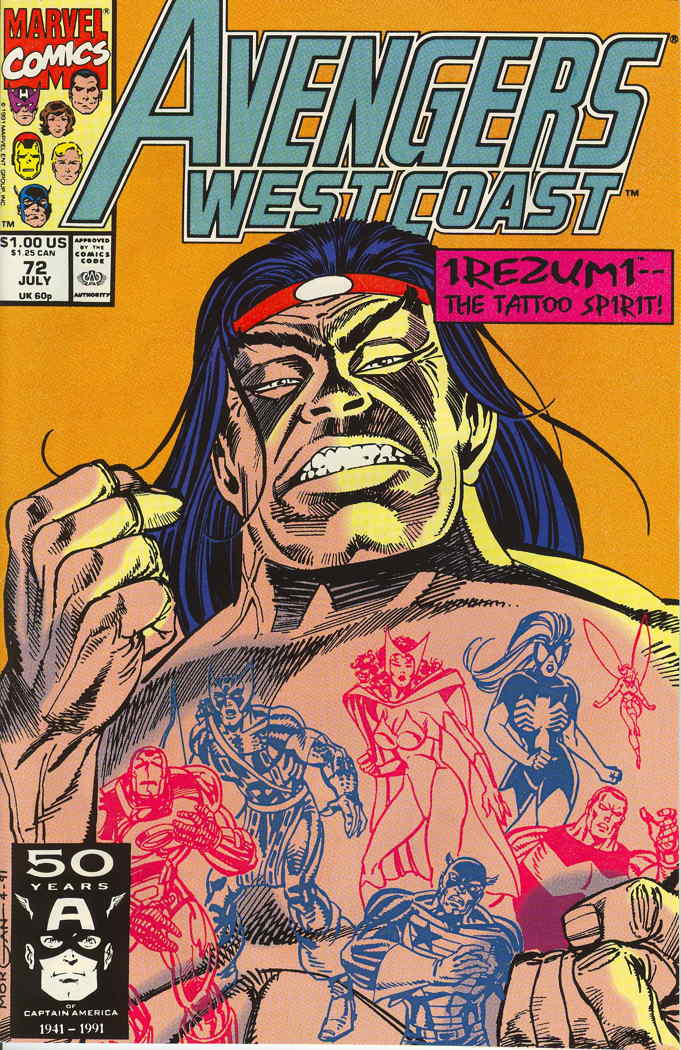 AVENGERS WEST COAST #72 NM