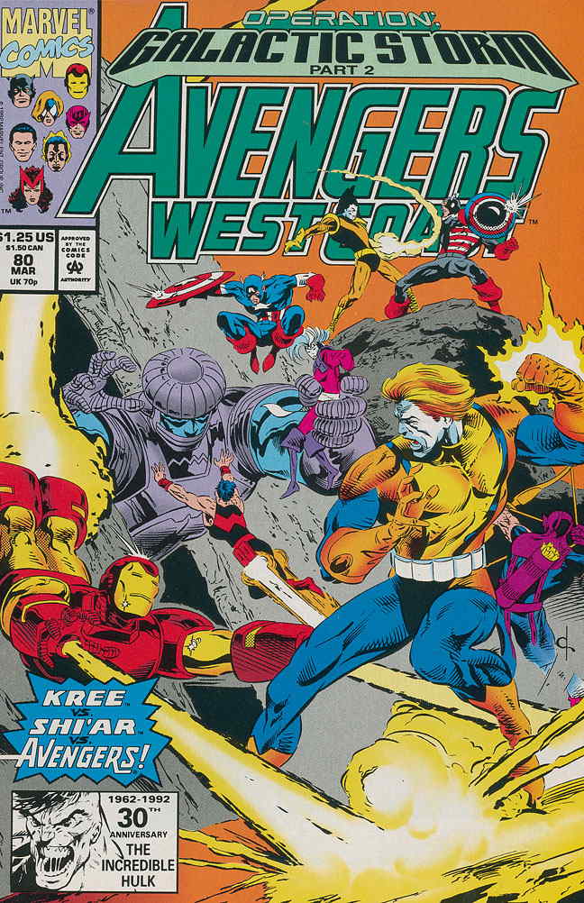 AVENGERS WEST COAST #80 NM